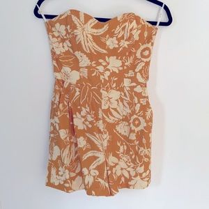 Corey Floral Burnt Orange Romper Size 0